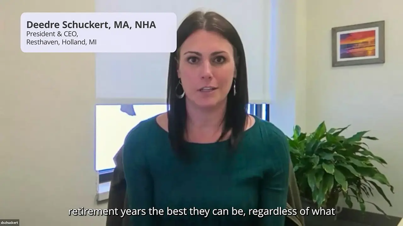 Video preview of a customer testimonial from Resthaven