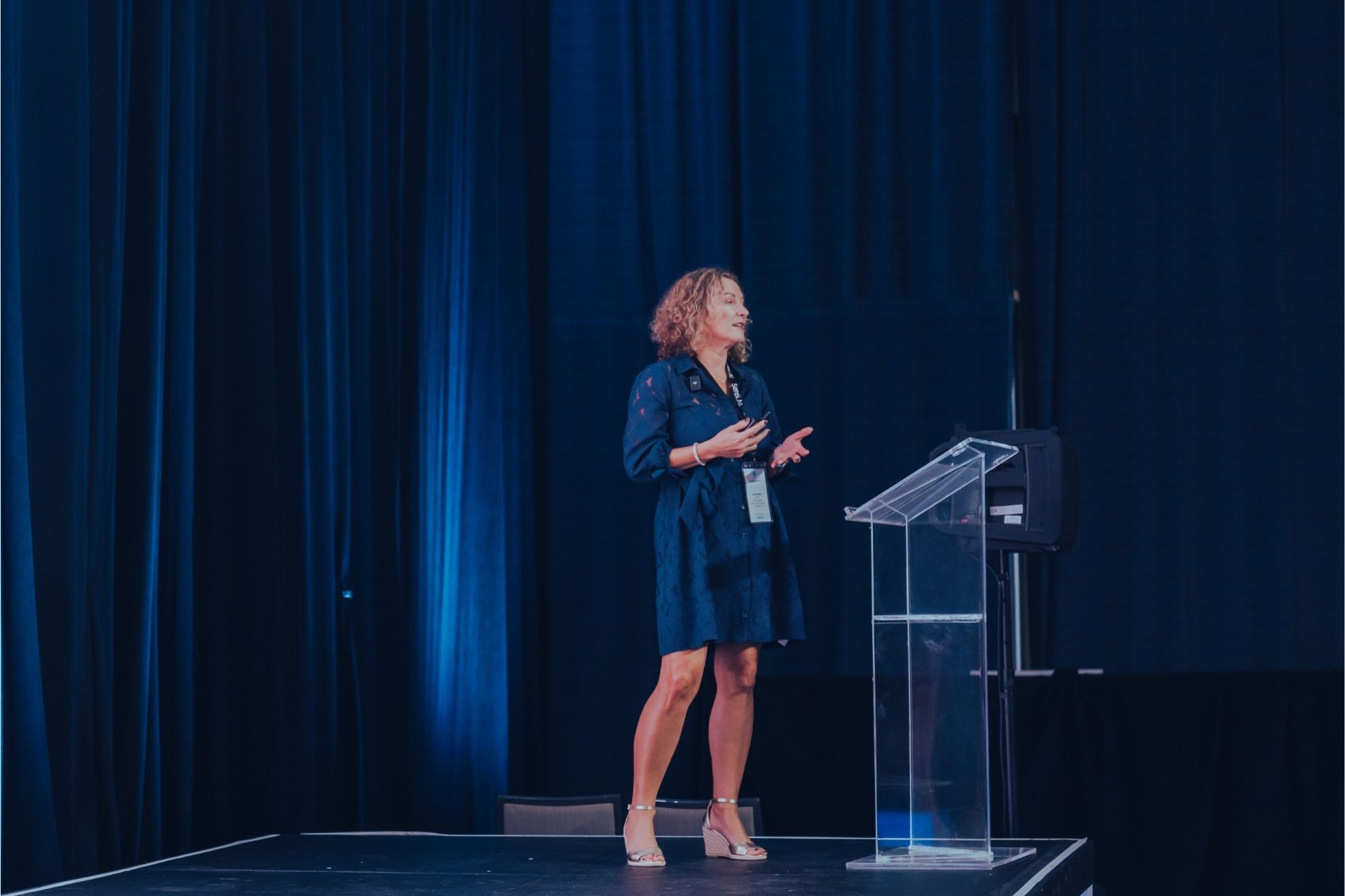 Susan Kahlua of Visiting Angels onstage: readmission rates