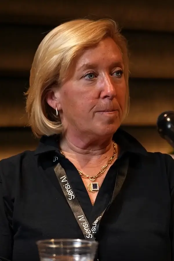 Beth Copeland speaking on a podcast